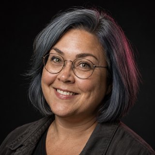 Photoreal portrait of Camille, UI Designer
